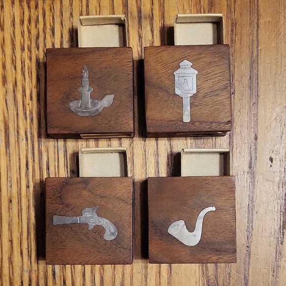 Dansk Brown and Silver Design Matchbox - Picture 3 of 8